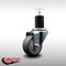 Service Caster 3'' SS Thermoplastic Rubber Wheel Swivel 1-3/4'' Expanding Stem Caster SCC-SSEX20S314-TPRB-134 - alternate 2